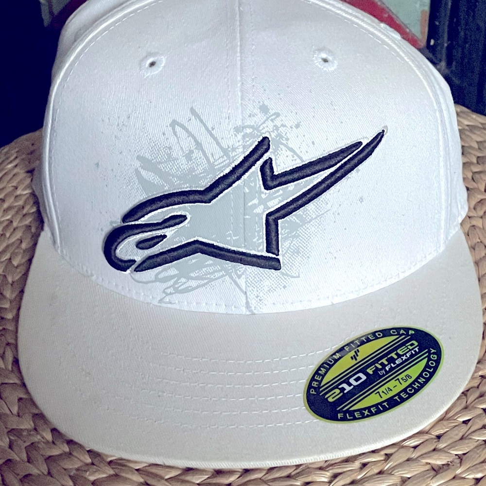 ALPINESTARS FLEXFIT white HAT